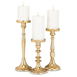 Support de cône en métal à l'aspect antique conçu pour l'intérieur de la maison traditionnelle et l'ambiance romantique aux chandelles - Product Image 6