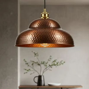 Elegant Finish Copper Pendant Lamp For Luxury Ceiling Lighting Offering Smooth Texture And Soft <b>Illumination</b> - Product Image 1
