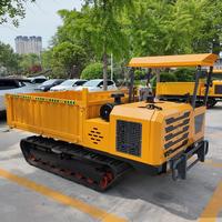 4-tons rupsbandtransporter met zelflossysteem, kleine rupsdumper voor het vervoeren van fruit uit boomgaarden