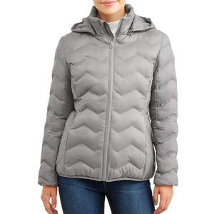 Hot Selling Custom <b>Lightweight</b> Puffer <b>Jackets</b> for <b>Women</b> Latest Design Fleece <b>Jacket</b> With Hooded Stand Collar High Quality Wear - Product Image 1