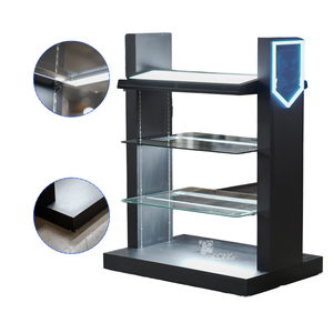 ADONG A40 Système d'étagères et de gondoles en métal personnalisé Étagère en bois et acier pour supermarché Solutions d'affichage de magasin Fabricant OEM/ODM - Product Image 1