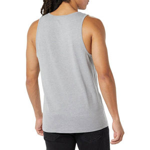 Camiseta sin mangas de algodón sin mangas transpirable de secado rápido de calidad Premium para hombres, chaleco deportivo de entrenamiento con cuello redondo para correr, estilo informal sólido - Product Image 6