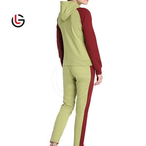 Chándales de mujer ligeros de calidad superior al por mayor de piel granate de color personalizado ropa para correr ropa chándales de mujer - Product Image 2