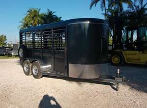 รถพ่วงสำหรับขนสัตว์คุณภาพสูง ขนาด 6x16 นิ้ว รองรับน้ำหนัก 7,000 ปอนด์ พร้อมส่วนประกอบไฮดรอลิกที่ทนทาน จัดส่งฟรี มีจำหน่าย - Product Image 2