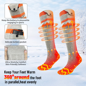 Battery Heated <b>Socks</b> with App Control, 5000mAh*2 for Motorcycle Hunting Ski Hiking Cold Winter Work Washable - Product Image 3