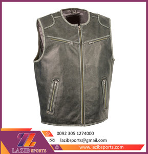 Gilet en cuir Street Summer Touring Moto Cuir de vachette Gilet Causal Confortable Riding Wear Gilet en cuir - Product Image 5