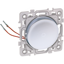 Interrupteur à bascule carré argenté 10A avec lumière/indicateur - Product Image 1