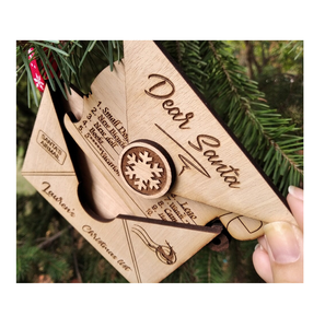 Cadeaux de carte de Noël fabriqués au Vietnam 100% matériau à haute teneur en contreplaqué pour la décoration de cadeaux en gros - Product Image 1