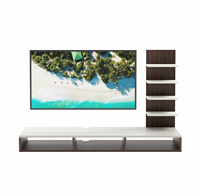 Nouveauté : Meuble TV mural Primax Standard avec étagères pour livres et décoration, idéal pour les téléviseurs de 42 pouces