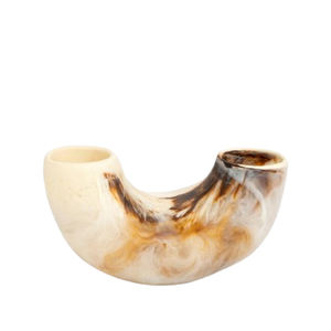 Excelente jarrón de cuerno de diseño fantástico Color caqui oscuro vajilla decorativa para el hogar florero de hierro costero de lujo Juego de 2 - Product Image 5