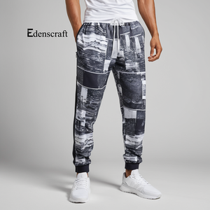 Elegantes pantalones de chándal de algodón para hombre, cómodos pantalones ligeros para correr para deportes diarios y ropa de calle informal de verano Active Mid - Product Image 6