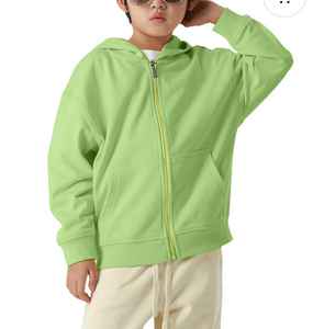 Sweat-shirt à capuche zippé à manches longues en molleton de coton 100% pour hommes, sérigraphie brodée, design avec poche, sweats à capuche solides d'automne - Product Image 4