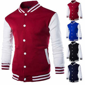 Venta caliente de estilo personalizado chaqueta de béisbol de la universidad para los hombres Ropa informal Mejor precio Hombres Varsity Jacket - Product Image 1