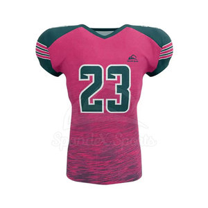 Uniforme de football américain antique écologique personnalisé, vêtements de sport imprimés respirants de style vintage pour les équipes de joueurs courts - Product Image 2