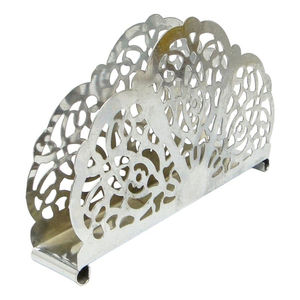 Superior Quality Gold Metal <b>Napkin</b> Holder With Wooden Base Elegant Hollow Leaf Pattern Tissue <b>Dispenser</b> For Table And Home Decor - Product Image 4