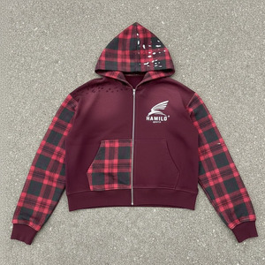 เสื้อฮู้ดผู้ชายขายดี ระบายอากาศได้ดี สไตล์โดดเด่น ผ้าฝ้าย 100% บุซับในกันหนาว ลายเรียบง่าย ผ้าฝ้ายผสม - Product Image 4