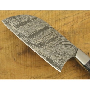 Couteau de chef JEXMOO en acier Damas fait main, multifonctionnel, à motif torsadé, avec étui en cuir pour une utilisation en cuisine - Product Image 2