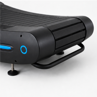 Tapis roulant manuel incurvé non motorisé auto-alimenté, résistance magnétique, capacité de charge 180 kg, équipement de fitness commercial pour salle de sport