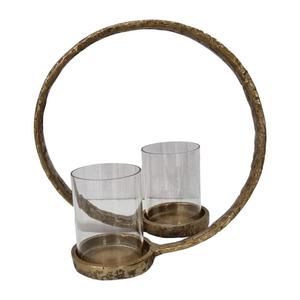 Juego de 2 portavelas marrones hechos a mano con diseño de metal único para decoración del hogar de alta calidad y muy precio - Product Image 5