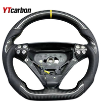 Volant de course en fibre de carbone YTcarbon pour SLK R171 SLK 200 300 350 55 2004-2008, personnalisable pour accessoires de voiture