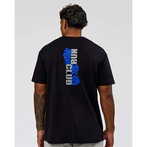 เสื้อยืดโอเวอร์ไซส์ Run Club Elevate FLXCotton สีดำอิเล็กทริกอินดิโก - Product Image 3