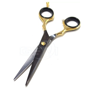 Ciseaux de barbier en acier inoxydable de couleur unie au design unique - Outils de coiffure durables et réutilisables, fabriqués sur mesure - Product Image 2