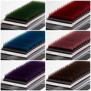 CharmLash superventas de alta calidad suave de dos tonos bandejas de extensión de pestañas de colores 0,07 0.085 0,1 pestañas de visón esponjosas al por mayor - Product Image 3