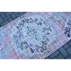 พรมวินเทจสไตล์ตุรกี ขนาด 3.37x6.9 ฟุต ลายสัตว์สีน้ำเงิน ทำจากขนสัตว์ - Product Image 5