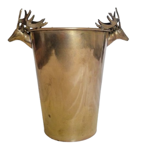 Seau à glace en acier inoxydable durable avec poignée Dear Head Seau à champagne à double paroi fini argent Barware - Product Image 5