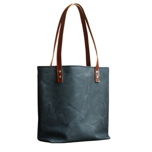 Sac fourre-tout en toile de coton cirée pour femme - Product Image 1