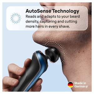 Tondeuse de Précision Électrique à Double Lame Étanche et Lavable pour le Corps et la Barbe IPX7 Nettoyage par Lumière Bleue - Product Image 4