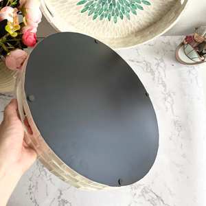 Bandeja con incrustaciones de hueso y resina hecha a mano, bandeja decorativa de primera calidad para servir café, cocina, aperitivos, bebidas, comedor y regalos - Product Image 6