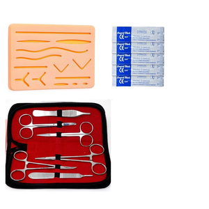 Kit de suture pratique pour la formation des étudiants en médecine chirurgicale de 18 pièces avec tampon de suture personnalisé et pinces à ciseaux pour outils chirurgicaux - Product Image 6