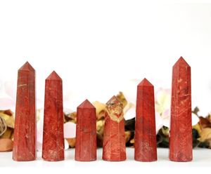 Torre de jaspe rojo tallada a mano con punta de cristal Natural de alta calidad para curación y decoración por ALIF CRYSTAL AND AGATE - Product Image 5