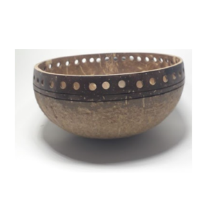 Precio barato para Vietnam Ecológico Natural 100% Cuenco de cáscara de coco hecho a mano Tazón de coco pulido de Vietnam - Product Image 3