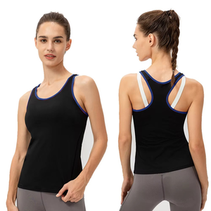 Vente en gros de débardeur de yoga à la mode Chemise de sport sans manches à séchage rapide Débardeur d'entraînement de fitness pour femmes vêtements de jogging sublimés - Product Image 6