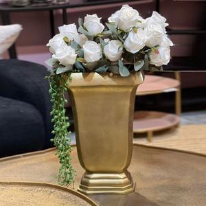 Metal <b>Vase</b> In Planter Design <b>Black</b> Finished Ideal for Modern Interiors and Greenery Display Wholesale From India - Product Image 2