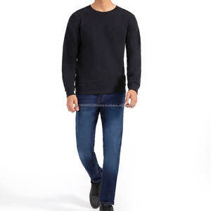 Sudaderas de Cuello Redondo para Hombre, Estilo Urbano 2026, 100% Algodón, Secado Rápido, Transpirables, Corte Regular, Venta al Por Mayor para Invierno - Product Image 1