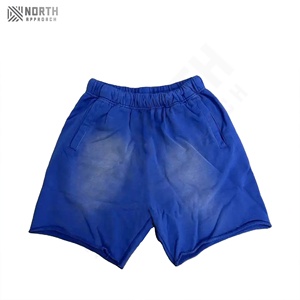 ผ้าแคนวาสแบบเป็นกรดซักแบบลำลองสำหรับฤดูร้อนใส่วิ่งจ๊อกกิ้งผ้าคอตตอนว่างเปล่าผ้าหินฟอกสีแดดแบบวินเทจ - Product Image 4