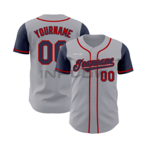 T-shirt de baseball pour homme en polyester de haute qualité avec logo sublimé, col en V, jersey - Product Image 4