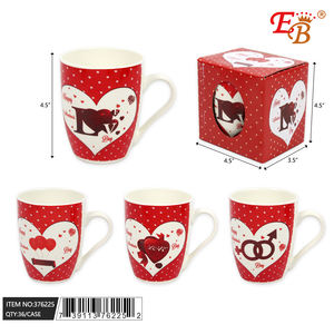 Eb <b>Valentine</b> Ceramic Mug 600ml Heart Design Microwave Dishwasher Safe With Gift <b>Box</b> Business Gifts - Product Image 1