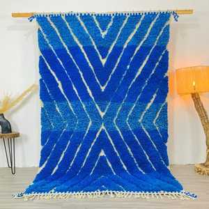 พรมประตูลายโมร็อกโกพรมผ้าฝ้ายออร์แกนิคสีสันสดใส - Product Image 1