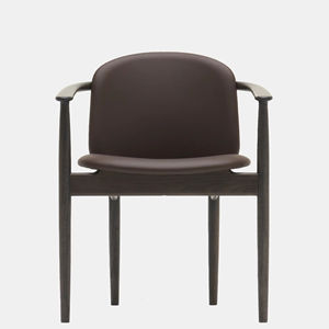 Ensemble de chaises modernes de salle à manger d'hôtel et de luxe pour meubles chaise de restaurant en cuir tufté de luxe en bois - Product Image 1