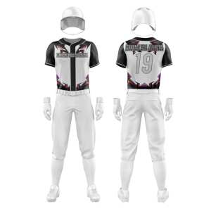 Venta al por mayor de uniformes de béisbol con logotipo personalizado logotipo bordado en pantalones de béisbol suaves conjuntos de impresión por sublimación - Product Image 3