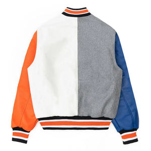 Chaqueta Universitaria de Cuero Personalizada para Hombre 2025, Chaqueta Universitaria Personalizada al por Mayor, Chaquetas Universitarias de Béisbol para Hombre - Product Image 4