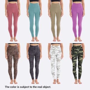 Outwork Leggings de yoga taille haute avec taille élastique pantalon de style solide OEM/ODM Leggings pour femmes LOGO personnalisé pour femmes - Product Image 4