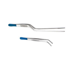 ชุดคีมคีบอาหารสำหรับเชฟแบบใหม่คีมคีบปลาสีเงินยาวตรงทำจากสแตนเลส - Product Image 3