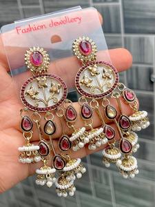 Elegant Mother of <b>Pearl</b> (MOP) <b>Earrings</b> for Women with Hanging <b>Pearls</b> Statement <b>Dangle</b> <b>Earrings</b> Minimalist Luxury Jewelry - Product Image 3