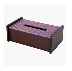 กล่องกระดาษทิชชูเช็ดหน้าทำจากไม้รูปสี่เหลี่ยมเคลือบสำหรับตกแต่งบ้านและโรงแรมรถยนต์ - Product Image 1