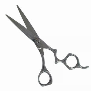 Ciseaux de coupe de cheveux de beauté de qualité supérieure en acier métallique enduit noir ciseaux de Salon de coiffure de barbier avec pochette à fermeture éclair - Product Image 4